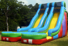 18FT RETRO DUAL LANE SLIDE 18FT RETRO DUAL LANE SLIDE